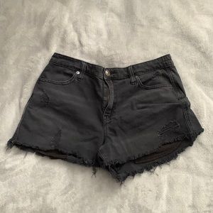 Black Jean Shorts